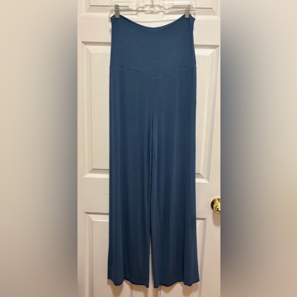 HATCH Maternity Softest Rib Over/Under Pant size S-M, blue